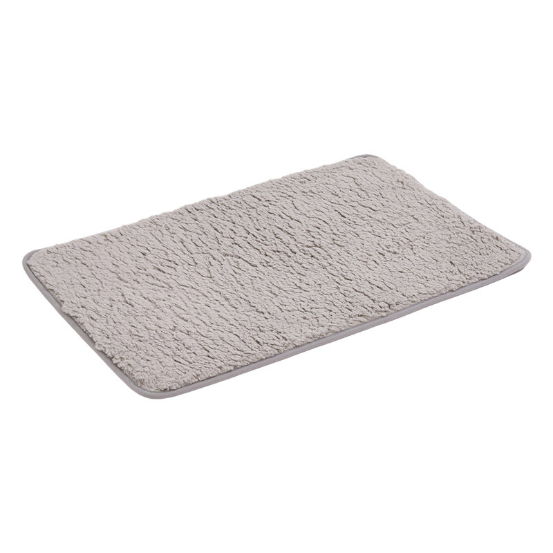 Non-Slip Bath Mat, Single- 80cm  L x 50cm W, Grey