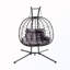Fauteuil double avec support et coussin-129892869