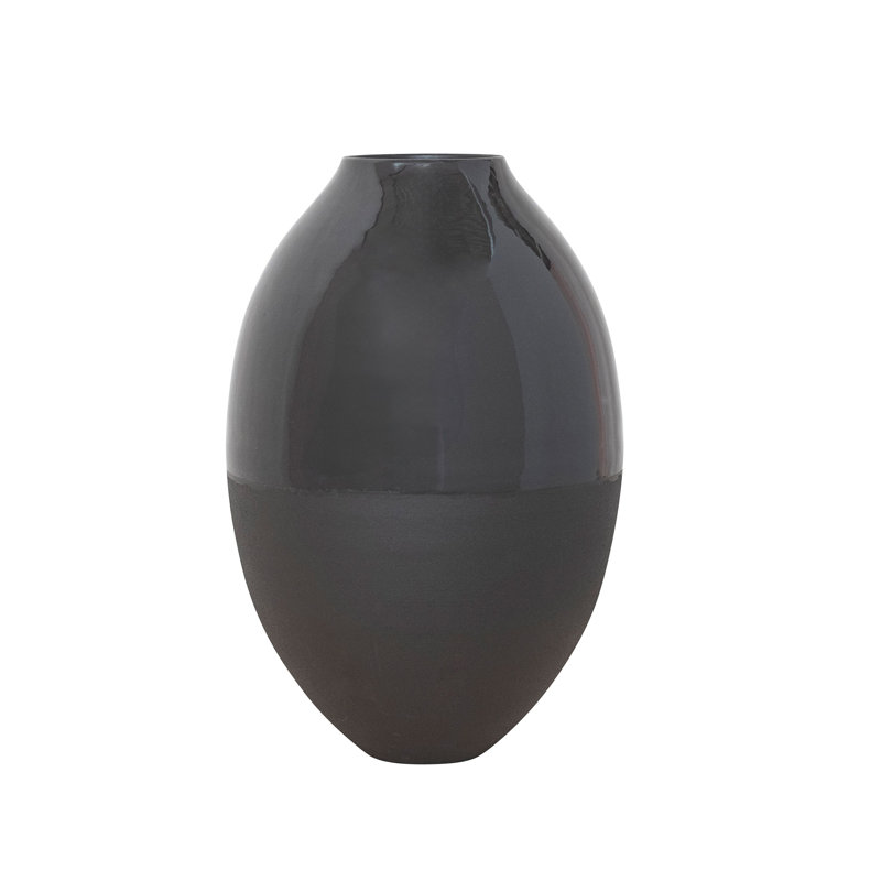 Enameled Metal Vase