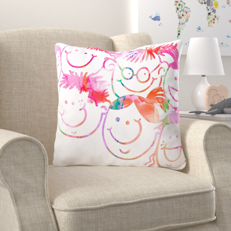 Coussin watercolour Burien, Intérieur, Microsuède