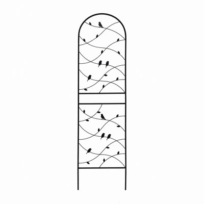 Garden Arch Gate, Metal Garden Trellis 71" X 19.7" Rustproof Trellis For Climbing Plants Outdoor Flower Support