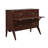 Anuhya Solid Wood Murphy Bed Desk with 6" Mattress and Built-in Charging Station-16607816