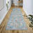 Lyanne Washable Non-Slip Blue Area Rug-1676185332