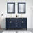 Elmmanual  35'' H X 60" W Solid Wood Bath Vanity with Stain-resistant Carrera White Quartz Top and Double Sink-440223749