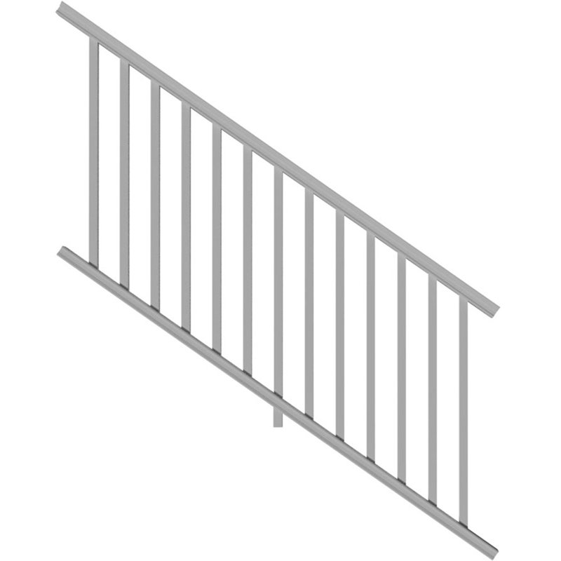 Porche en pvc intex et rail d’escalier Providence Stair Rail Kit, Panneau d'escalier en aluminium x 6 pi