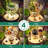 Clam Shell Bird Bath with Stones