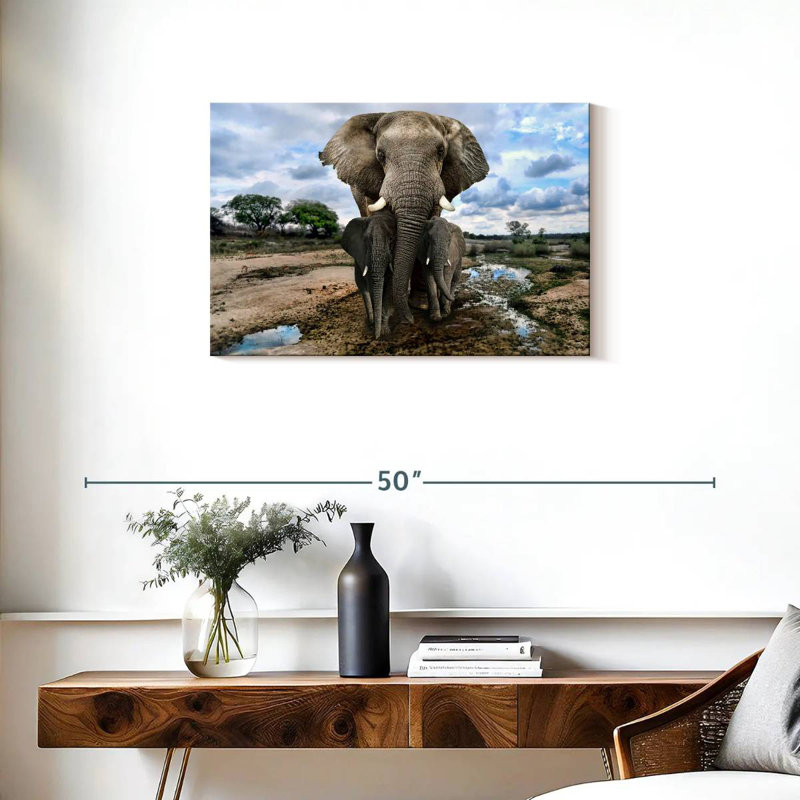 Bramp Safari Elephants, H 20 po x l 30 po
