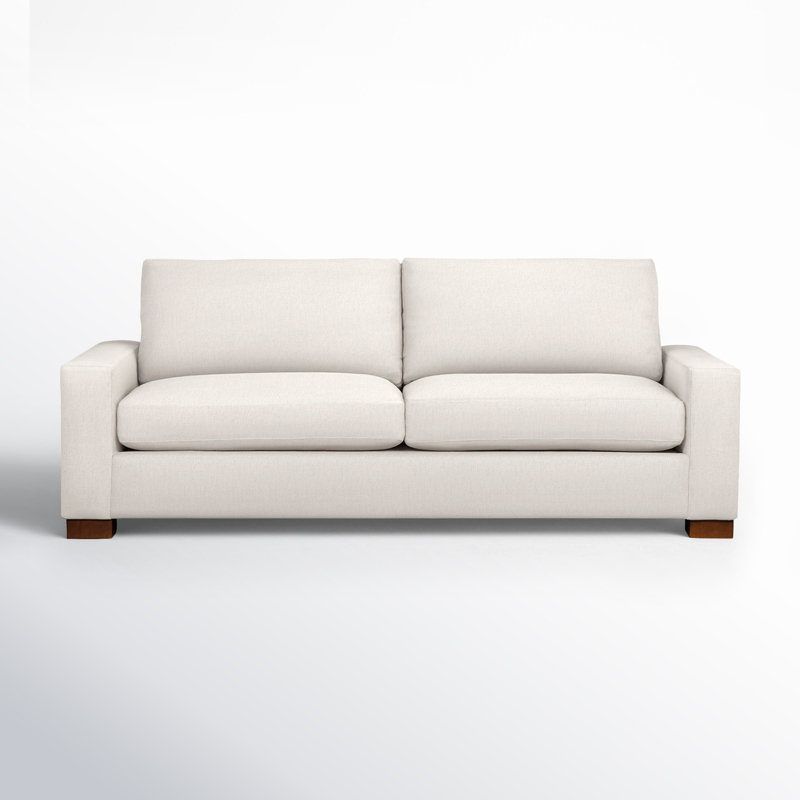 Canapé rembourré 91 po Jonie, Chenille Crypton® neige Nomad