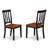 5 Piece Dining Table Set for 4 Includes a Rectangle Kitchen Table with Butterfly Leaf and 4 Dinette Chairs, 42x78 Inch, Black & Cherry-987027619-1061876054