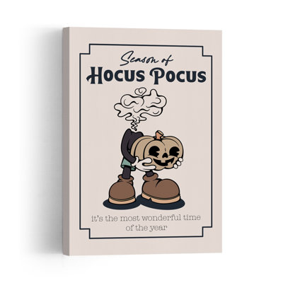 Hocus Pocus Halloween Season Classic Retro Vintage Autumn Wall Art Print