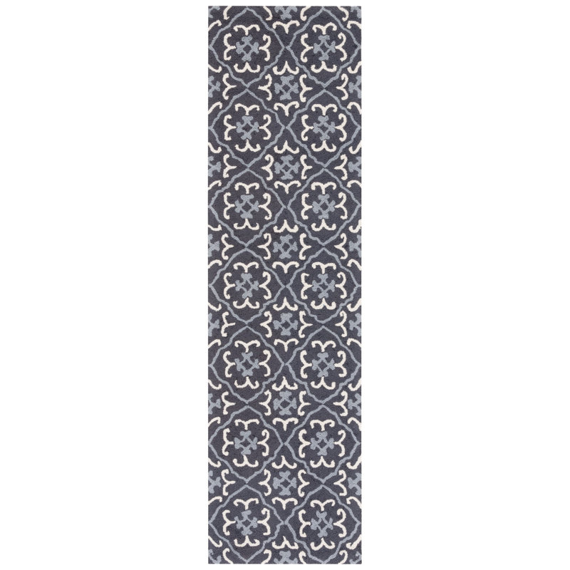 Bruinekool Hand Hooked Performance Geometric Rug, Runner 2'3" x 8'