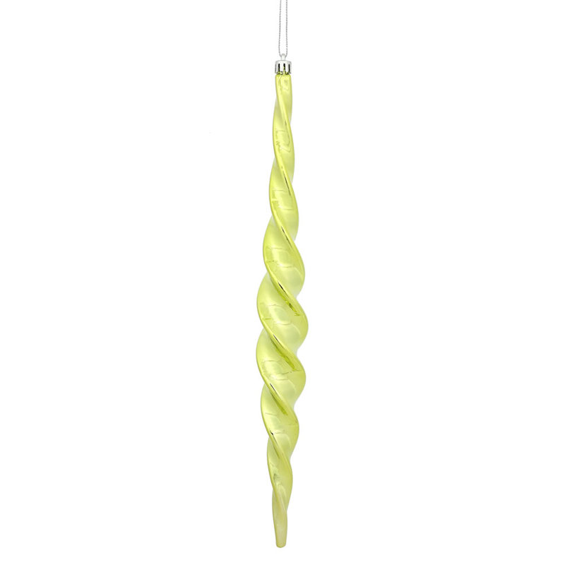 Ornement en forme de fleuron 15 po incassable, Limette