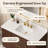 Adria Freestanding Single Bathroom Vanity with Engineered Stone Top-19491040