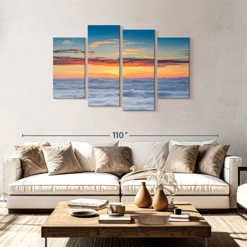 Cloudscape Alvord Sunrise, H 48 po x l 75 po