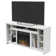 Shrader TV Stand for TVs up to 80" with Electric Fireplace Included