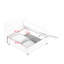 Canapé modulaire de luxe avec rangement en chenille - blanc, très grand en forme de U, cylindrique pour l'élégance et le confort chenille blanche, modulaire, assise profonde-120925609-120925613-120925618
