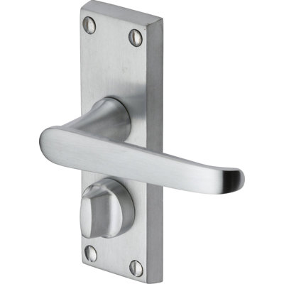 Heritage Brass Heritage Door Handle for Privacy Set Victoria Short Design