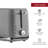 2 Slice Toaster in Glossy Ridged Textured Body and Stainless Steel Mechanism-93819605