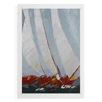 -Galerie Racing the Wind, impression encadrée -Impression sur toile seulement - NON-CADRE
