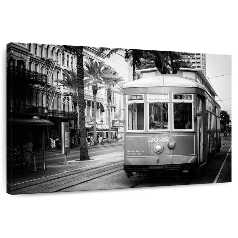 Mehar Black NOLA - Streetcar New Orleans, H 30 po x l 45 po