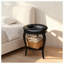 Round End Table With Lower Shelf For Living Room, Bedroom, Or Office, Solid Wood Construction, 18 Inch Wide Accent Table