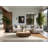 Soft Plush Hewson Open Eye Of Awareness Minimalist Area Rug in Beige – Beige Binding-1236934746
