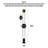 Sleek Linear Metal Frame Warm Glow Floor Lamp