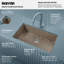 Ensemble d'évier de cuisine à simple cuve encastrable 32 1/4 po x 19 1/4 po Karran Quartz-61825467