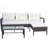 Keillin 68'' Wide Wicker Patio Sectional with Cushions
