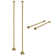 Kingston Brass Vintage Straight Supply Line with Wall Bracket Combo