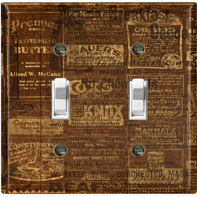 2-Gang Toggle Light Switch Wall Plate
