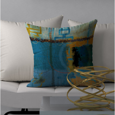 Housse de coussin carré et insert 20e siècle Compliment