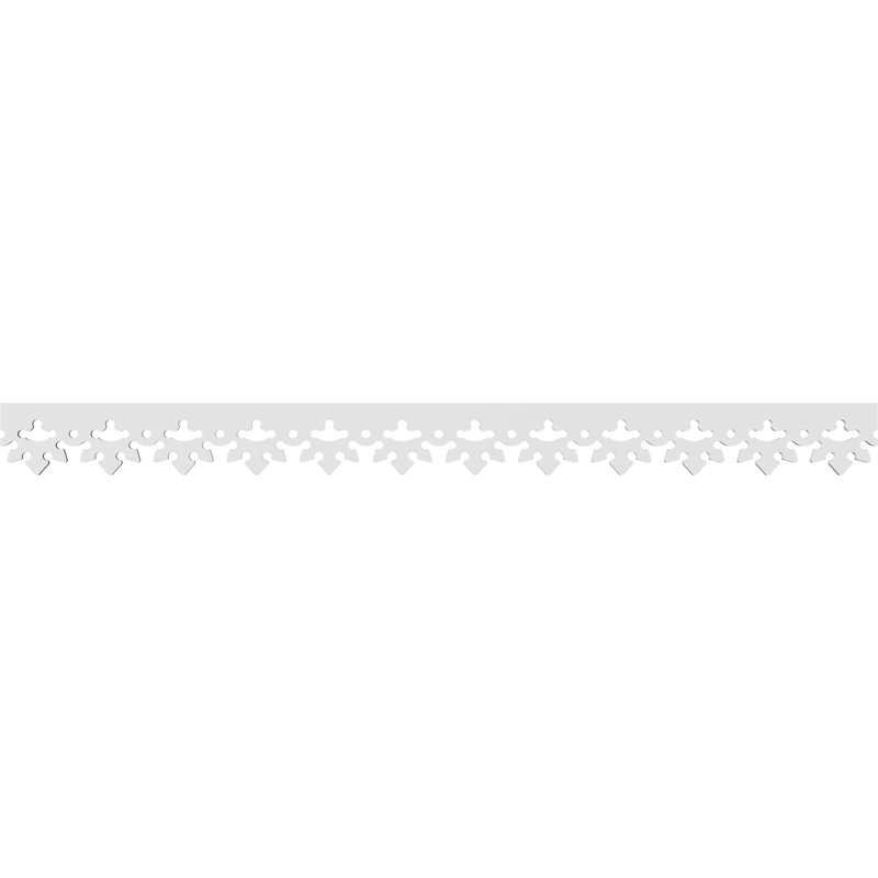 Garniture de course en PVC de qualité architecturale Norvège, H 4 po x L 48 po x P 0,63 po