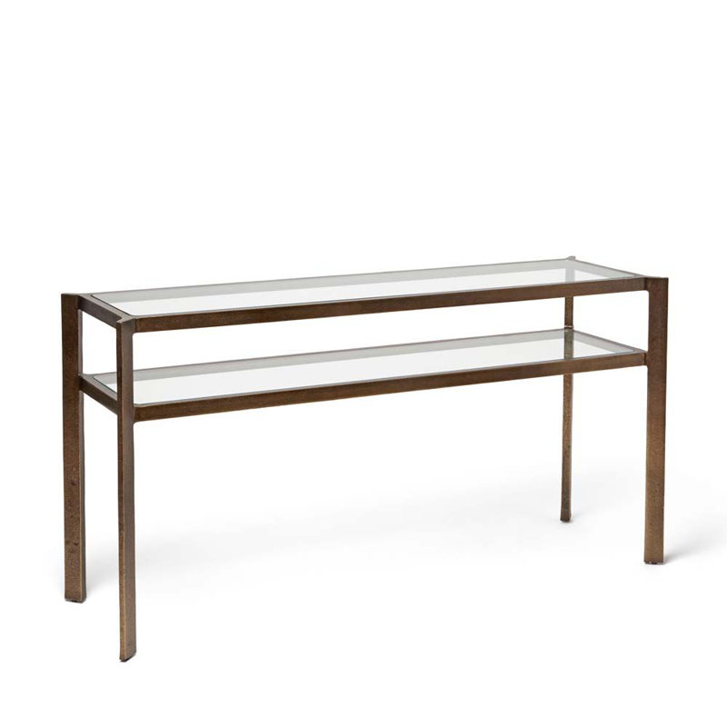 Linley 63'' W Glass Console Table