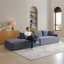 Canapé modulaire de 109 po, canapé modulaire Cloud avec assise profonde, canapé modulaire en L moderne avec méridienne et canapé rembourré pour salon, sans assemblage
