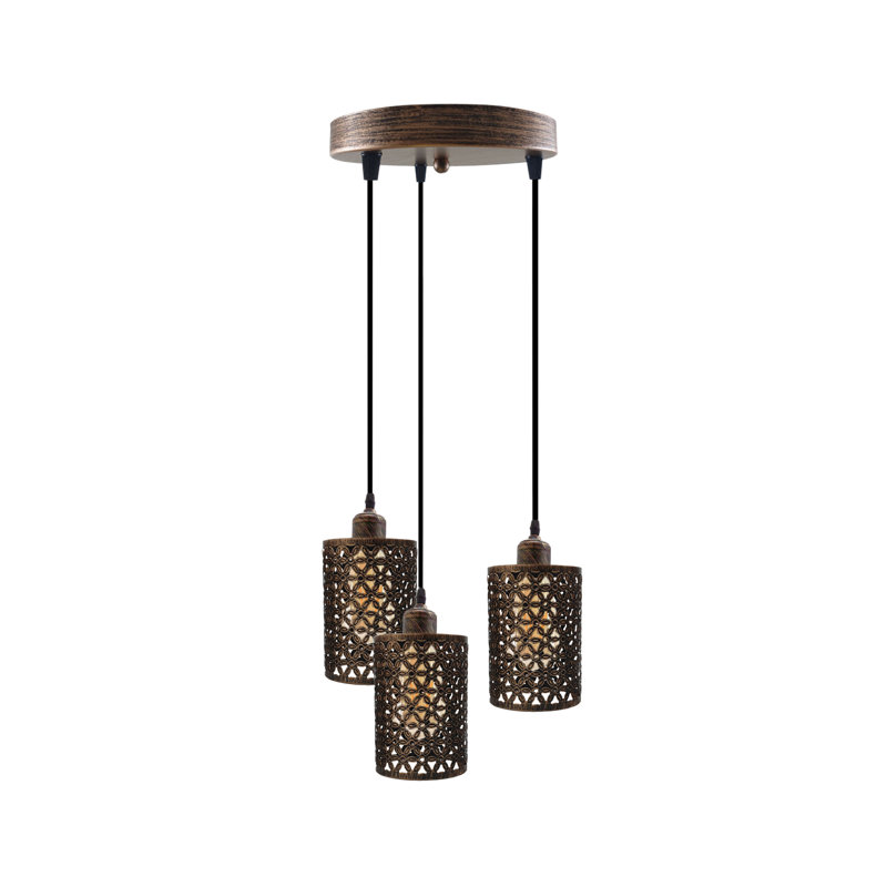 Renwick 3 - Light Cluster Pendant, Brushed Copper