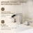 8-Inch Widespread Waterfall Bathroom Sink Faucet 2-Handle 3-Hole with Drain Assembly Brushed Nickel-122909658
