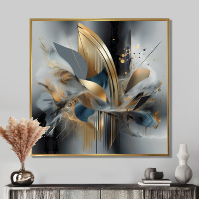«Grey Soft Colors Marble Abstract II», reproduction sur toile