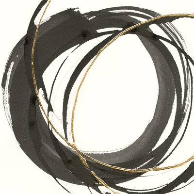 Gilded Enso I by Chris Paschke - Wrapped Canvas Print
