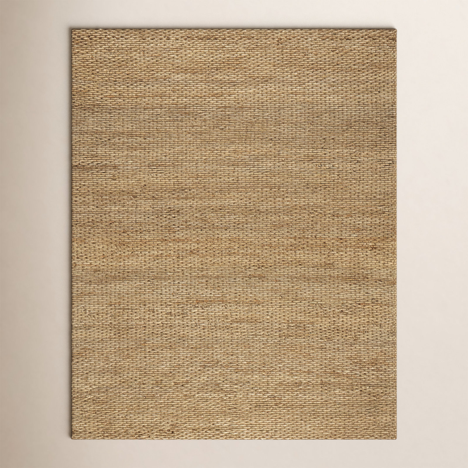 Natural Hand-Woven Jute Rug, Rectangle 7'6" x 9'6"