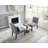 Fabric Accent Chair Set Of 2 With Round Wood Table