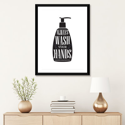 " Wash Your Hands Silhouette "