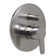 Shower Valve Mixer with Rounded Lever Handle and Diverter