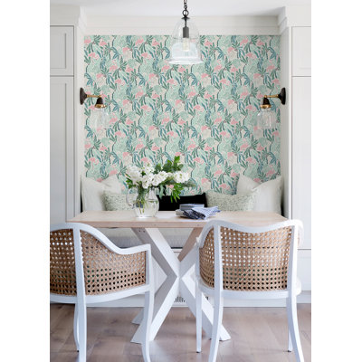 Flamingo Fun Peel and Stick Wallpaper,