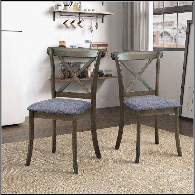 Ensemble de 2 chaises de salle à manger en bois, Chêne