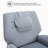 33.85'' W Power Recliner Swivel Rocker Fabric Recliner with Headrest with Hidden Buttons  USB & Type C Ports-1065783821