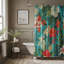 Nostalgic Island Florals - Rideau de douche standard 1 pièce-754451313