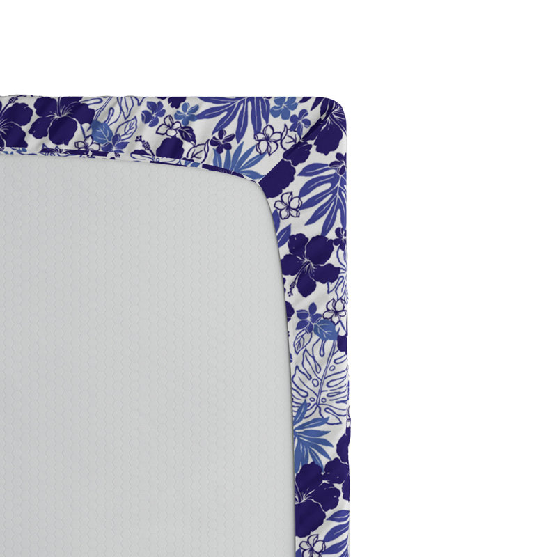 Microfiber Floral Fitted Sheet, Twin XL Fitted Sheet