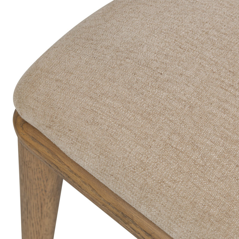 Juna Upholstered Dining Chair, Smoked Oak, Natural