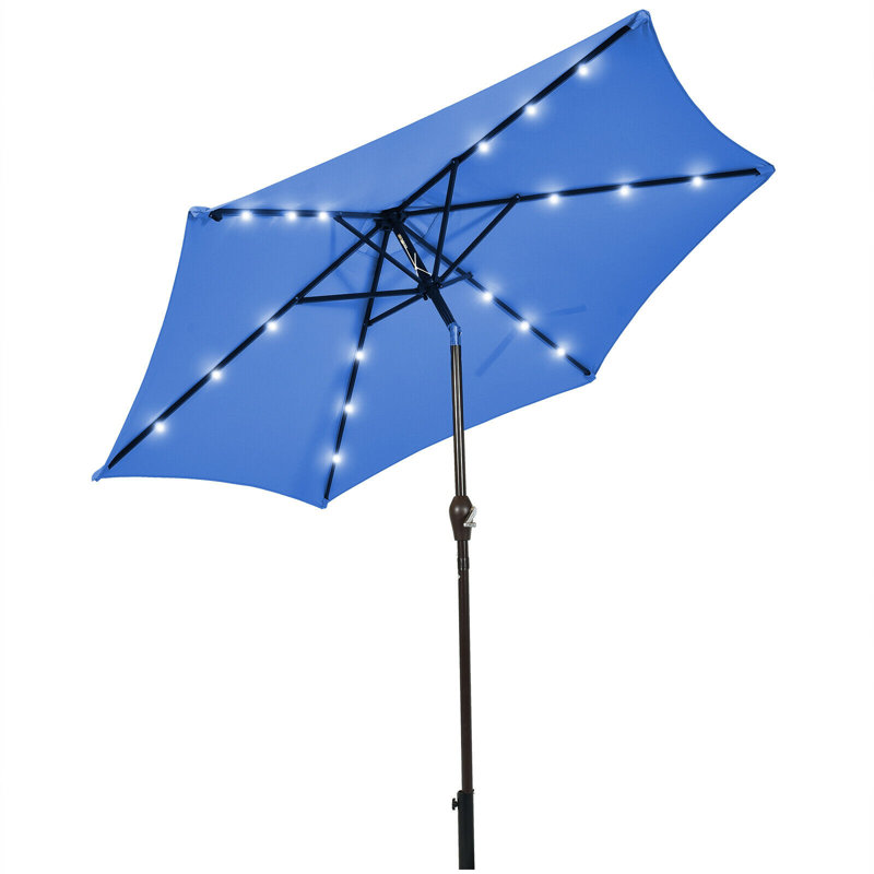 Manivelle de réglage de l'inclinaison à vilebrequin solaire de marché de 9 pi Viera, Bleu